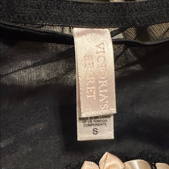 Y2K Victoria’s Secret Sheer Black & Pink Lingerie Skirt - Picture 3 of 6